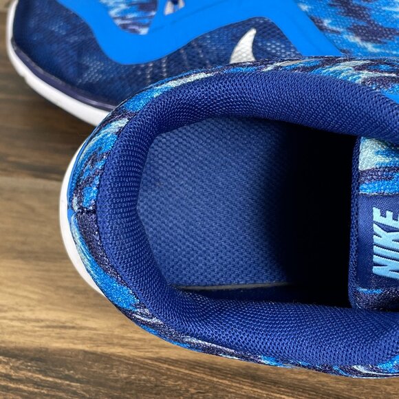 Nike Flex Trainer 6 Print Womens Size 8.5 Shoes Blue Athletic Low Top Sneaker - Picture 11 of 14